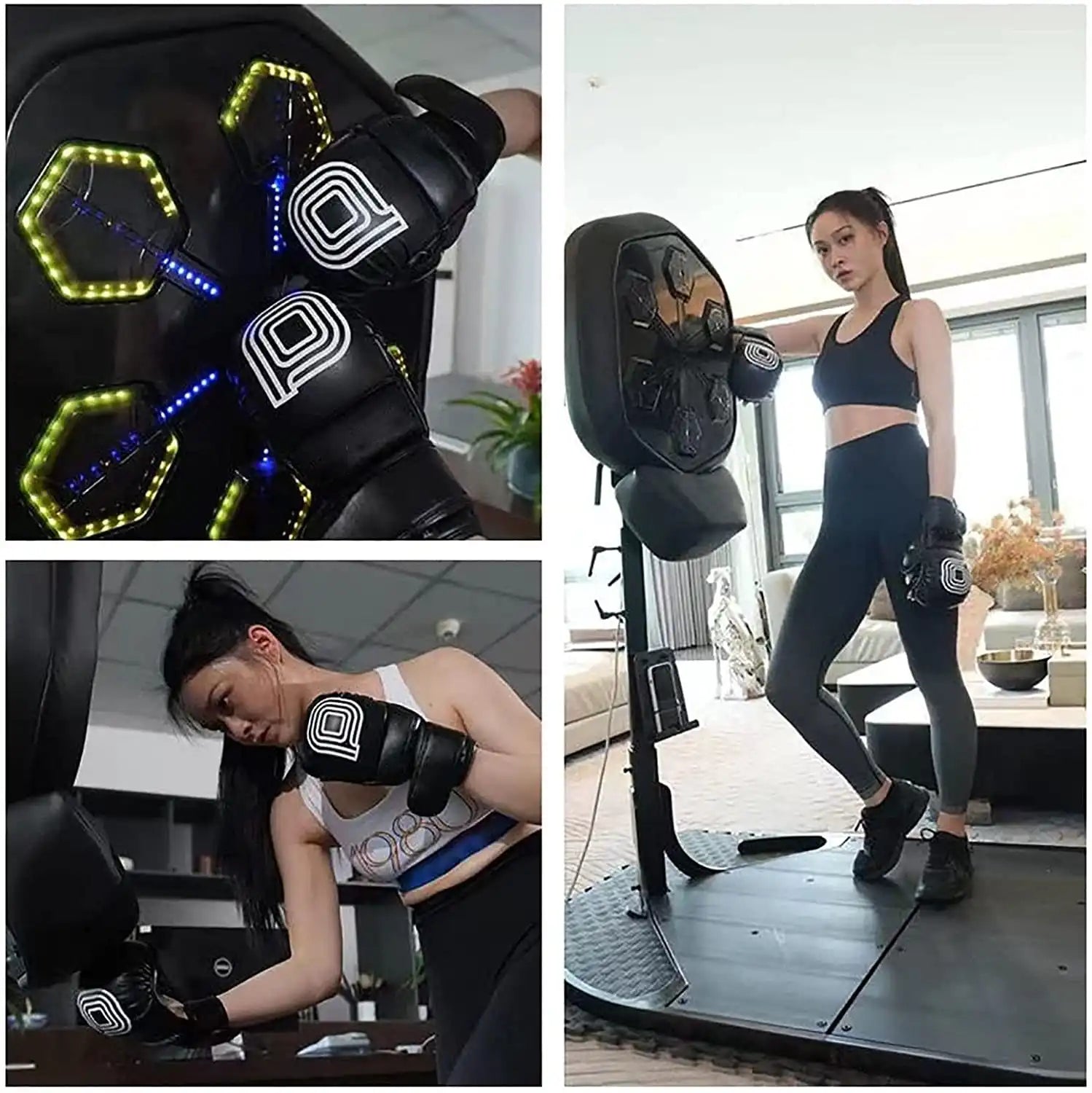 AA-SS Smart Music Boxing Machine with Boxing Gloves, Multi Musical